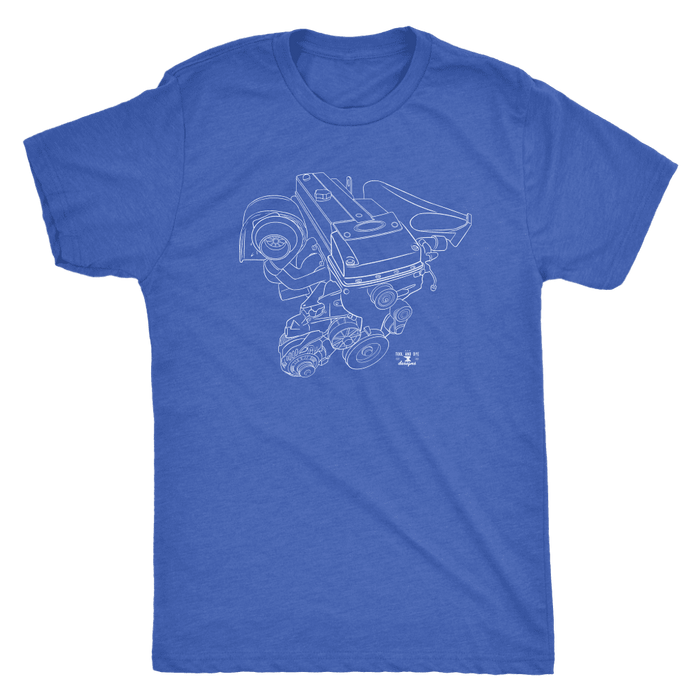 Ford Australia Barra Engine Blueprint T-shirt