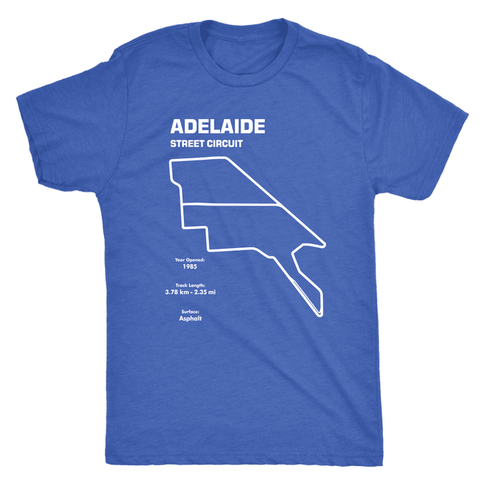 Adelaide Street Circuit Track Outline Series T-shirt (Adelaide Parklands Circuit)