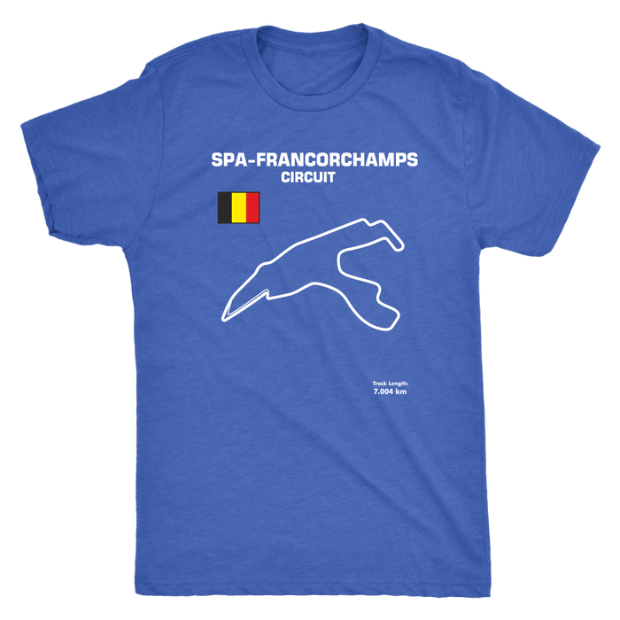 Circuit de Spa-Francorchamps Track Outline Series T-shirt and Hoodie