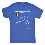 Circuit de Spa-Francorchamps Track Outline Series T-shirt and Hoodie