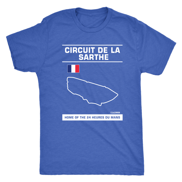 Circuit De La Sarthe 24 Heures Du Mans Track Outline Series Shirt and Hoodie