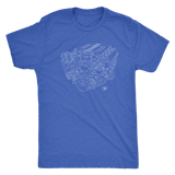Chevy LT4 Engine Blueprint Illustration T-shirt