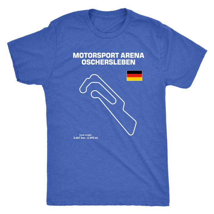 Motorsport Arena Oschersleben Track Outline Series T-shirt and Hoodie