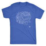 Engine Blueprint Series 2013 2014 Trinity 5.8L V8 Ford Mustang GT500 T-shirt and Hoodie