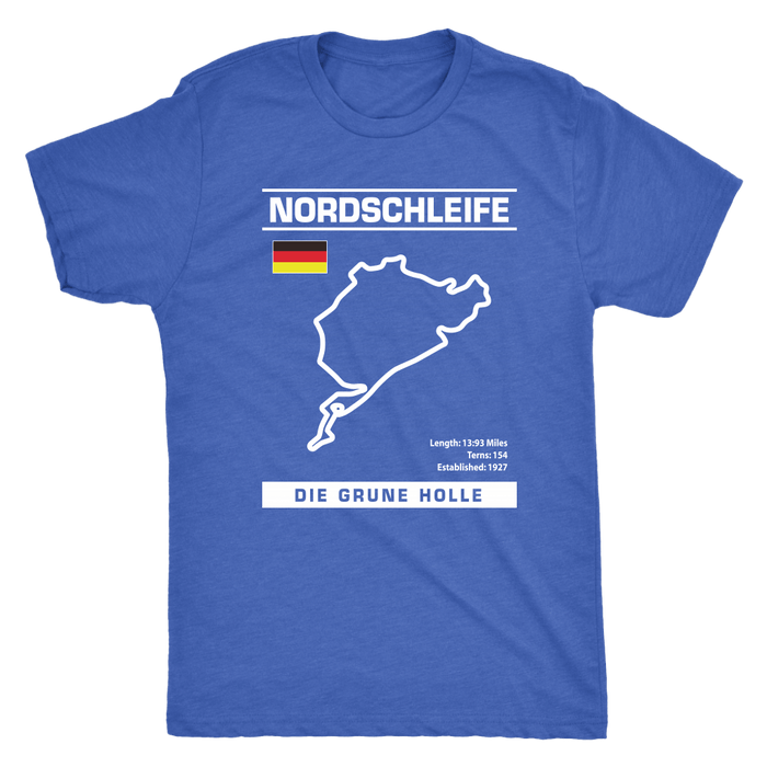 Nordschleife "Die Grune Holle" Track Outline Series Shirt and Hoodie