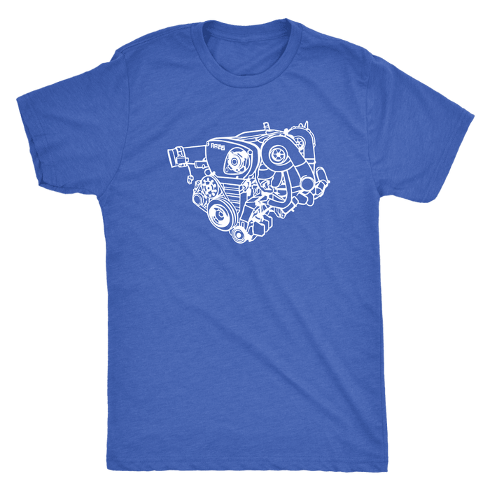 Nissan Skyline GTR RB26DETT engine blueprint illustration t-shirt mens and womens