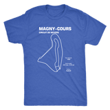 Circuit De Nevers Magny Cours Track Outline Series Race Track Shirt