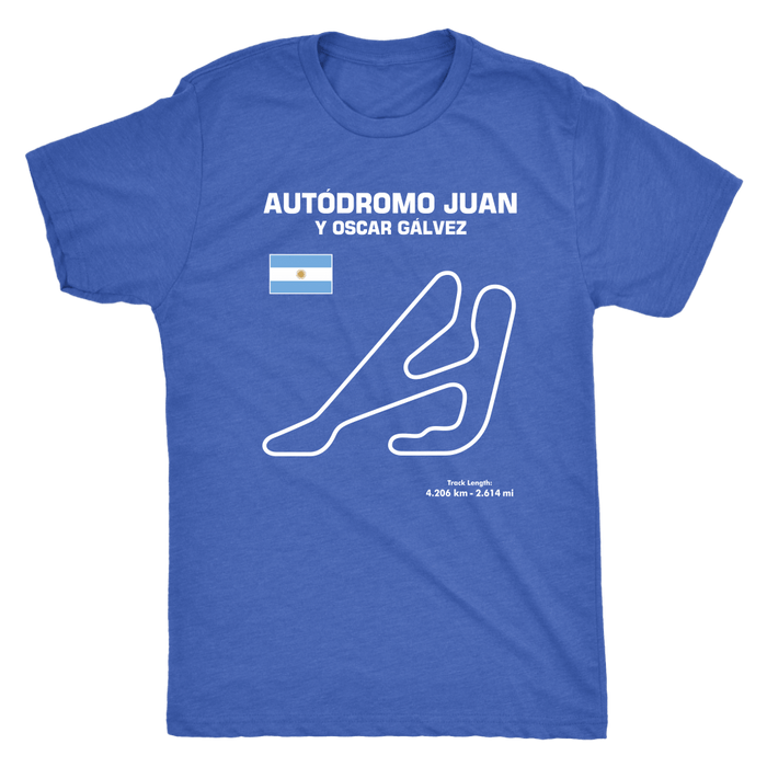 Autódromo Juan y Oscar Gálvez Buenos Aires Race Track Outline Series T-shirt or Hoodie