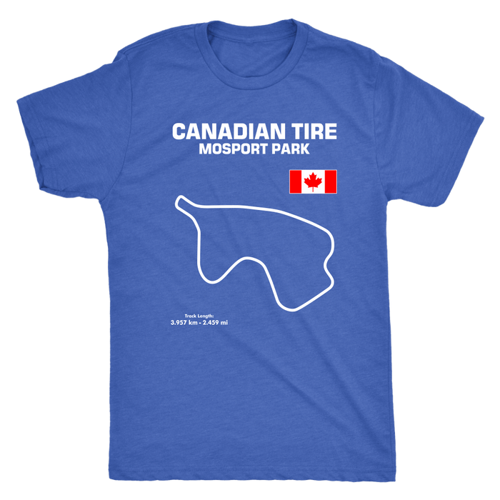 Canadian Tire Motorsport Mosport Park Track Outline Series T-shirt and Hoodie