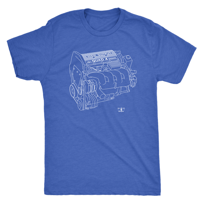 GM Quad 4 High Output Engine Blueprint Series T-shirt