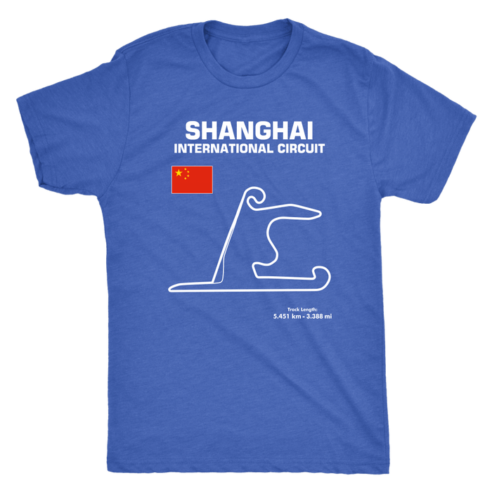 Shanghai International Circuit Race Track Outline Series T-shirt or Hoodie