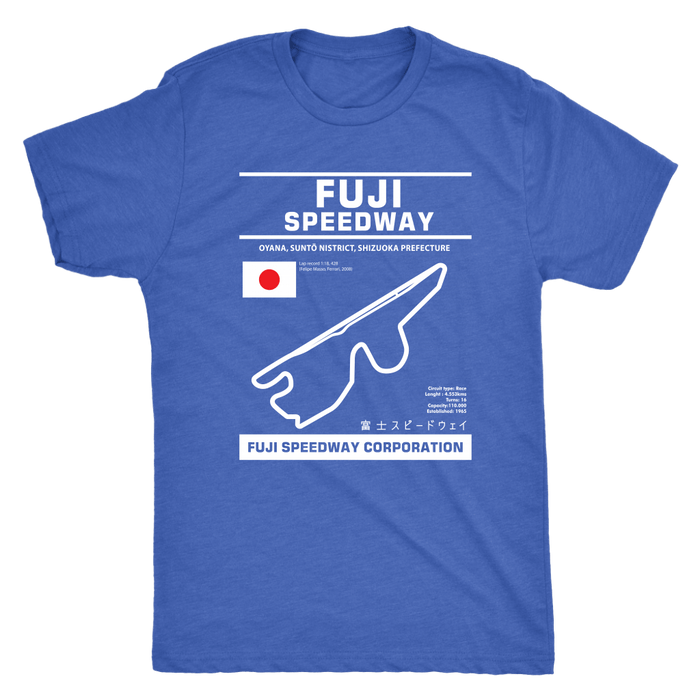 Fuji Speedway Version 2 Race Track Outline Series T-shirt or Hoodie