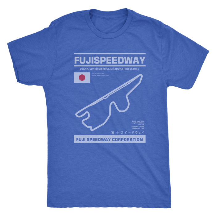 Fuji Speedway Race Track Outline Series T-shirt