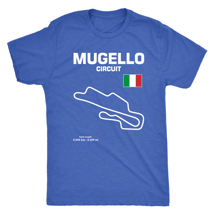 Mugello Circuit Racetrack Outline Series T-shirt and Hoodie