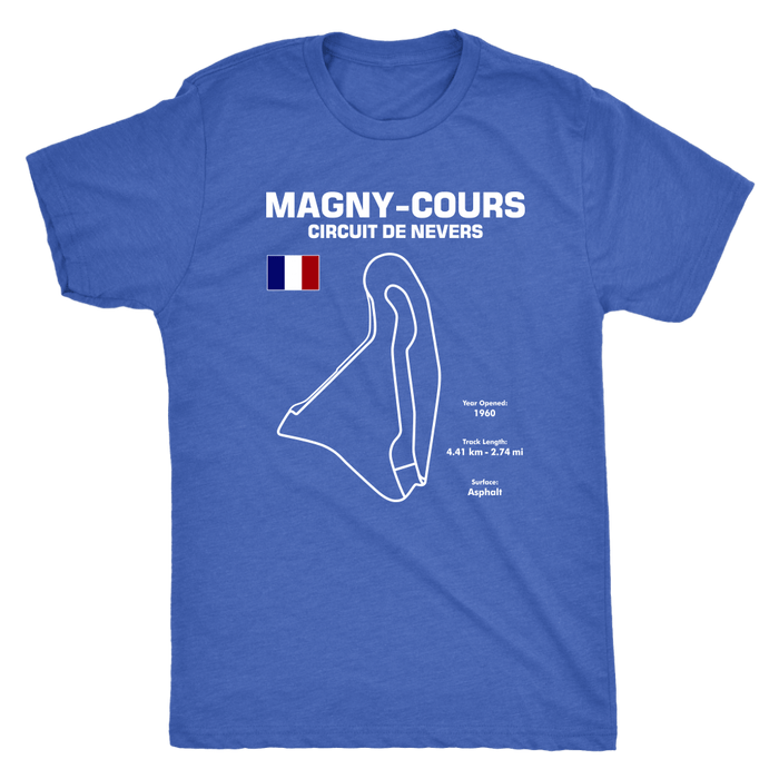 Circuit de Nevers Magny Cours Version 3 Track Outline Series T-shirt and Hoodie