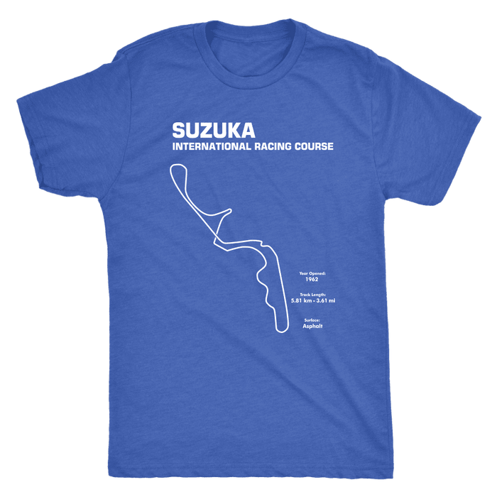 Suzuka Japan Race Track Outline Series T-shirt