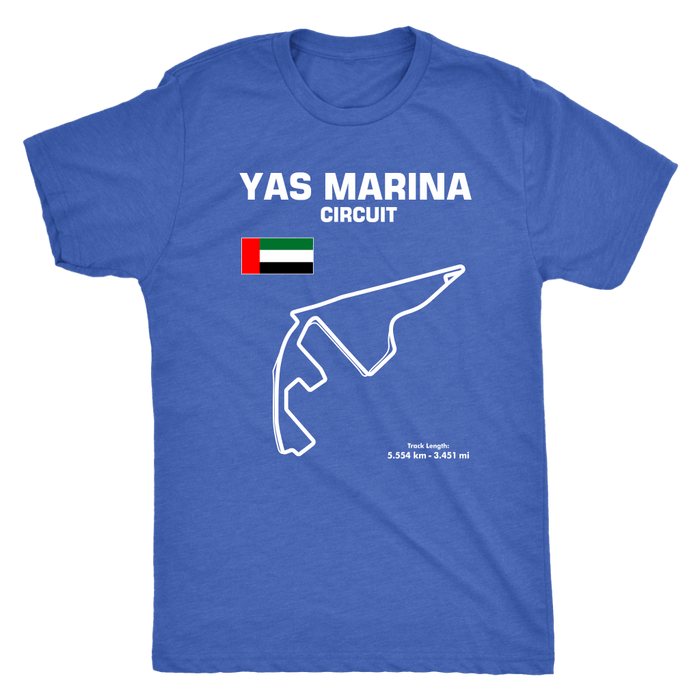 Yas Marina Circuit Abu Dhabi Race Track Outline Series T-shirt and Hoodie