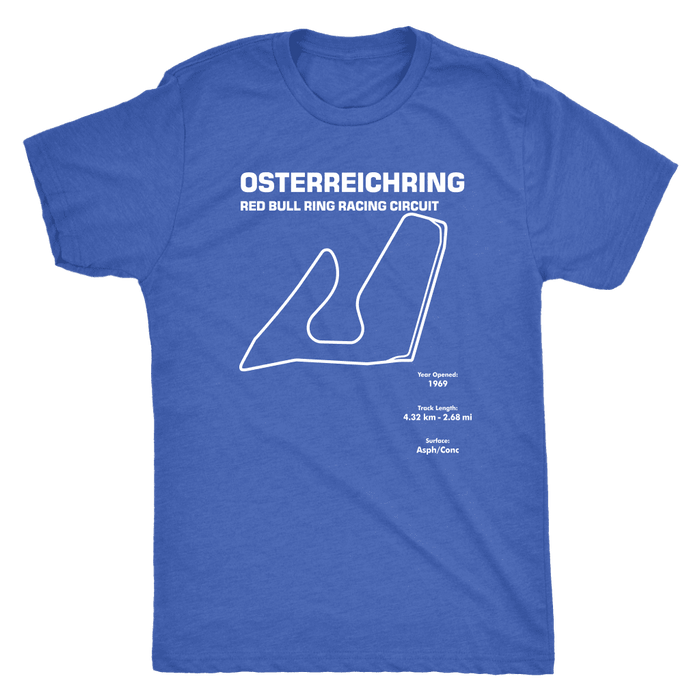 Osterreichring Race Track Outline Series T-shirt