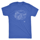 LS2 Engine Blueprint Illustration Series T-shirt