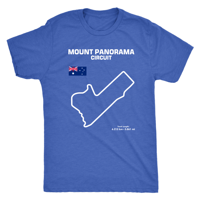 Mount Panorama Circuit Bathurst NSW Track Outline Series T-shirt and Hoodie