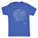 Engine Blueprint Series V8 LT5 ZR1 T-shirt and Hoodie