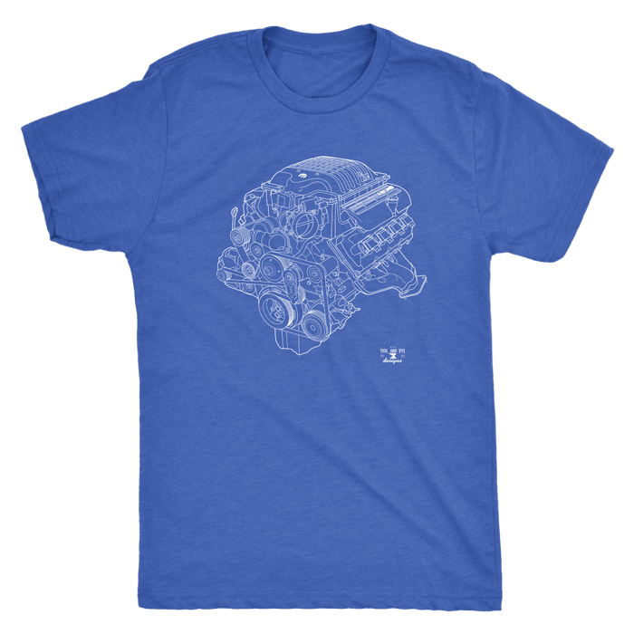 Engine Blueprint Series like a 1000hp Hellephant  t-shirt or hoodie