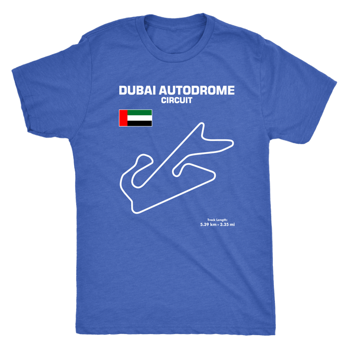 Dubai Autodrome Circuit Track Outline Series T-shirt and Hoodie