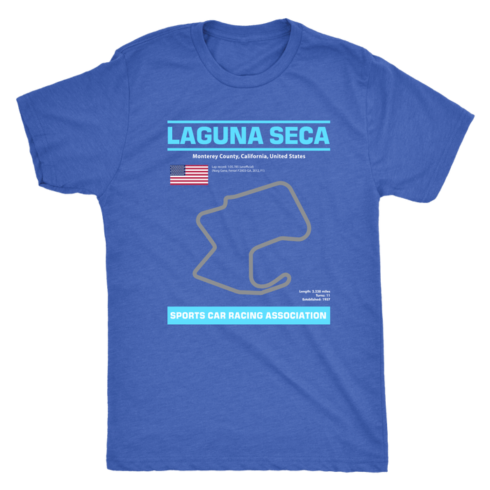 Version 2 Laguna Seca Race Track Outline Series T-shirt