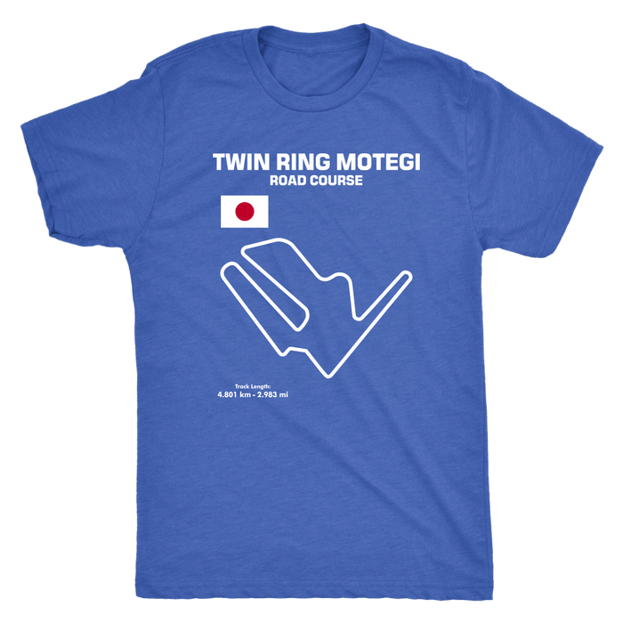 Twin Ring Motegi Road Course Track Outline Series T-shirt and Hoodie