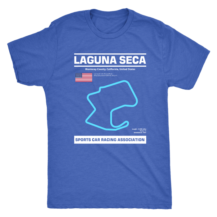 Version 2 Laguna Seca Race Track Outline Series T-shirt