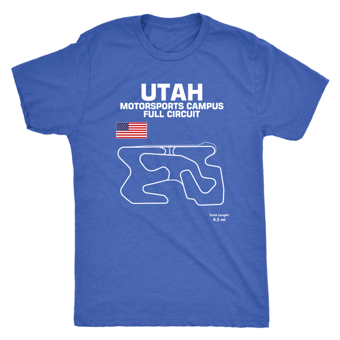 Utah Motorsports Campus Track Outline Series t-shirt or Hoodie