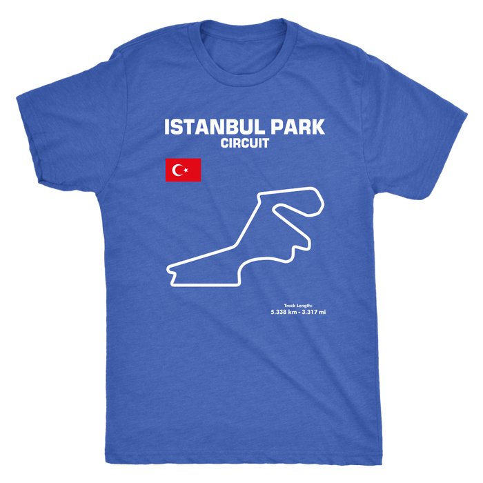 Istanbul Park Circuit Track Outline Series T-shirt and Hoodie