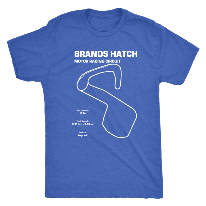 Brands Hatch Motor Racing Circuit Track Outline Series T-shirt