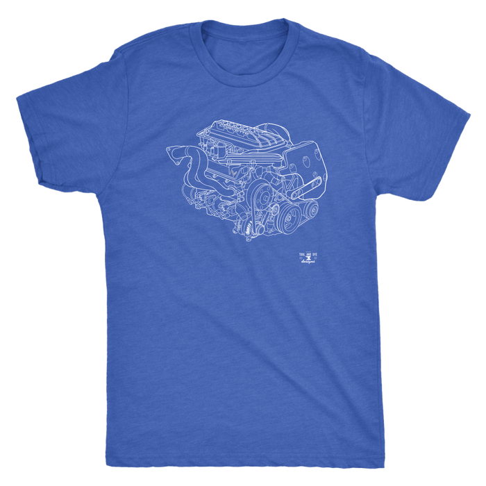 Engine Blueprint Series GM Corvette C8 LT2 V8 T-shirt and Hoodie