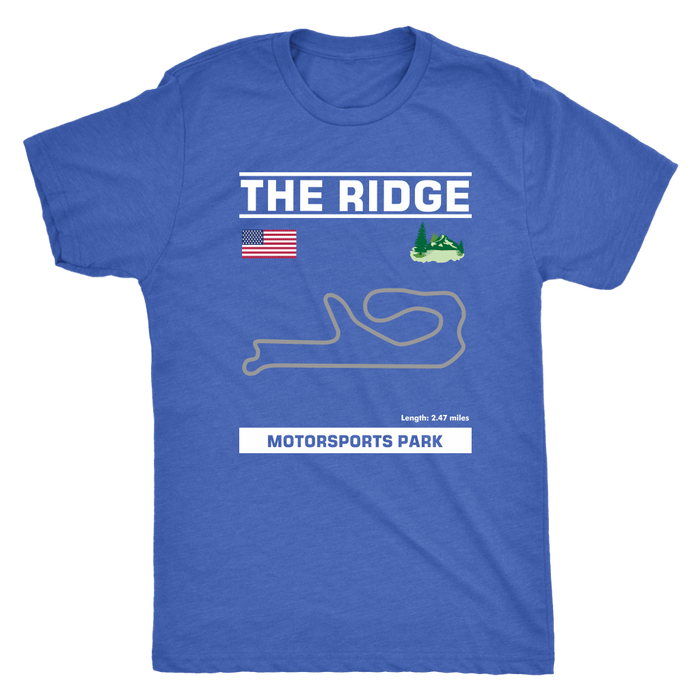 Washington State The Ridge Race Track Outline Series T-shirt