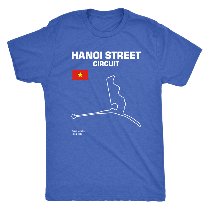 Hanoi Street Circuit Vietnam Track Outline Shirt