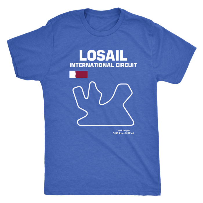 Losail International Circuit Qatar Race Track Outline Series T-shirt or Hoodie