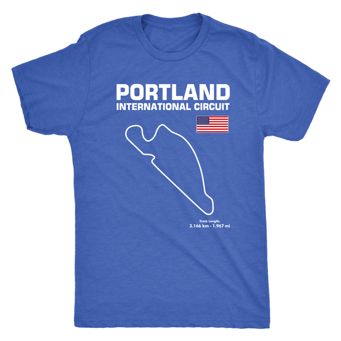 Portland International Circuit Race Track Outline Series T-shirt or Hoodie