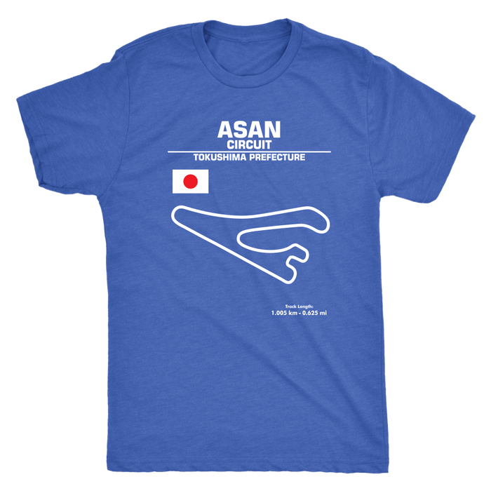 Asan Circuit Japan Race Track Outline Series T-shirt or Hoodie