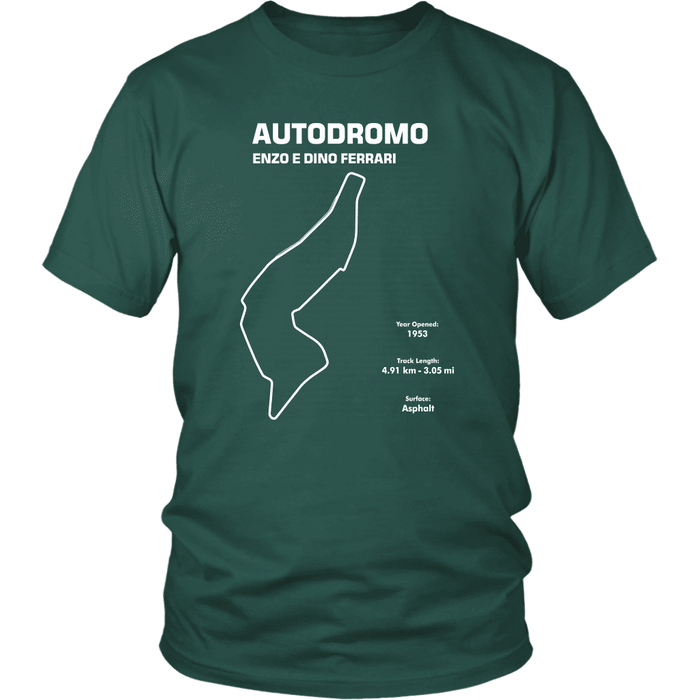 Autodromo Enzo e Dino Ferrari aka Imola Track Outline Series T-shirt