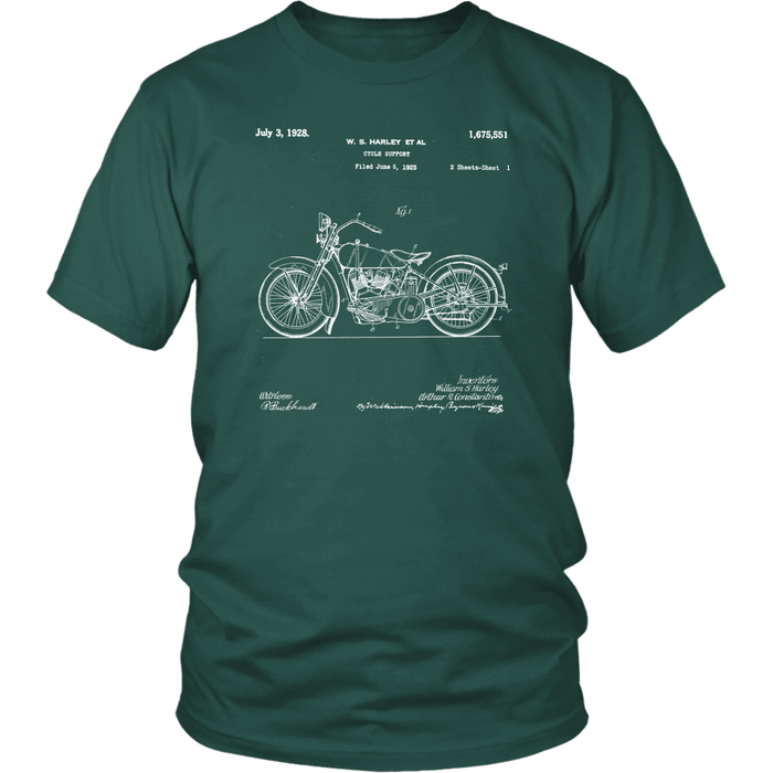 Motorcycle Patent Design- Gift for motorcyle rider sweatshirt