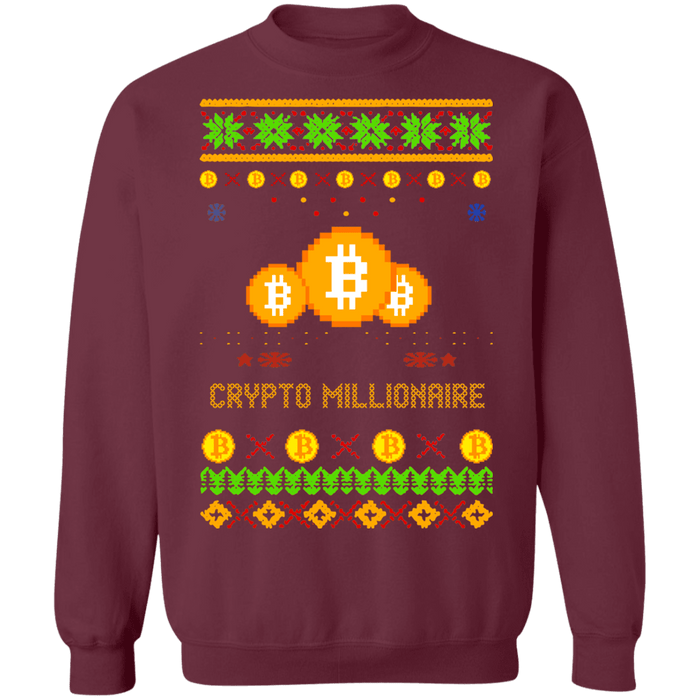 Crypto Millionaire Ugly Christmas Sweater Sweatshirt