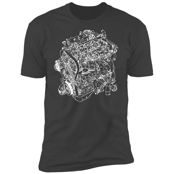 Engine Blueprint Series 4G63 stock motor t-shirt