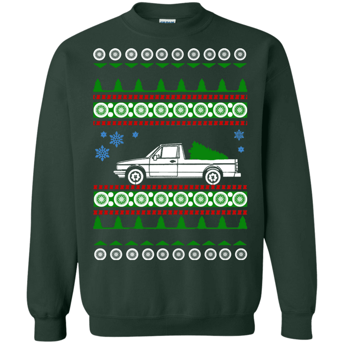 German Car like Rabbit Truck caddy ulgy christmas Sweater sweatshirt