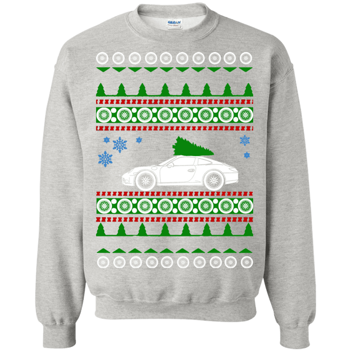 german car similar to a 991 2013 ugly christmas sweater sweatshirt