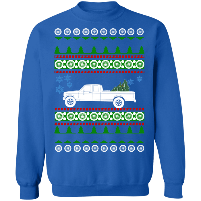 Truck F350 Ford Extended Cab Ugly Christmas Sweater Sweatshirt