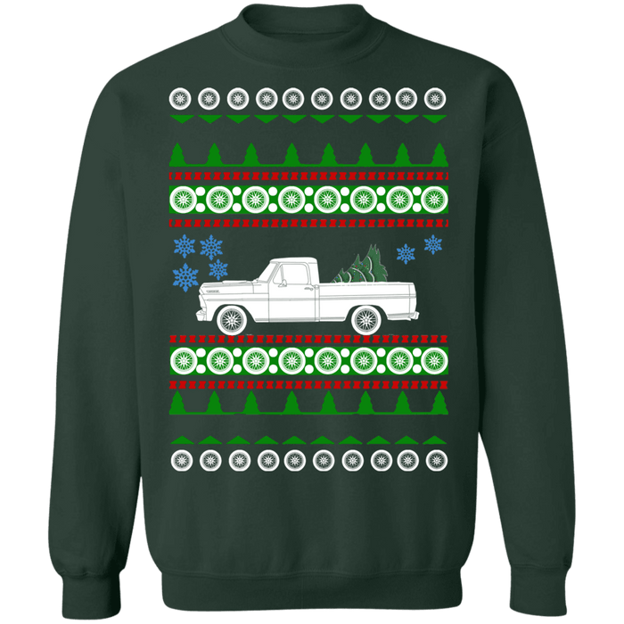 Truck like 1967 Ford F100 F150 Ugly Christmas Sweater Sweatshirt