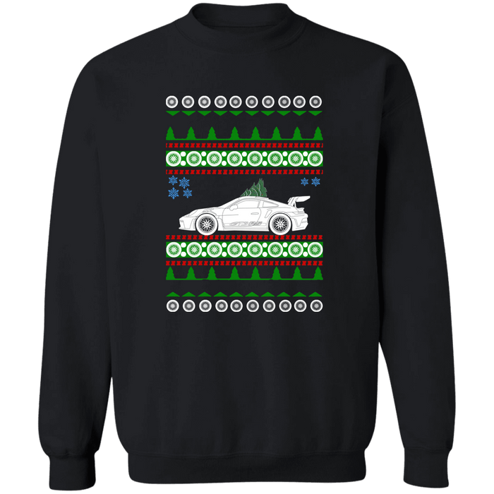 German Car similar to a 992 GT3 RS Ugly Christmas Sweater Sweatshirt