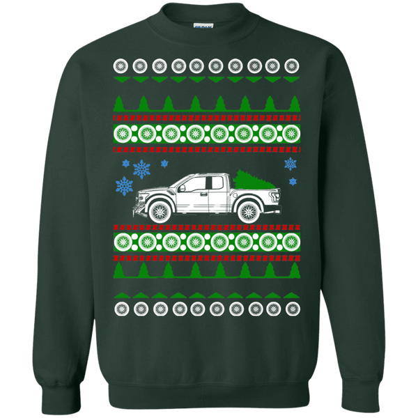 ford raptor ugly christmas sweater