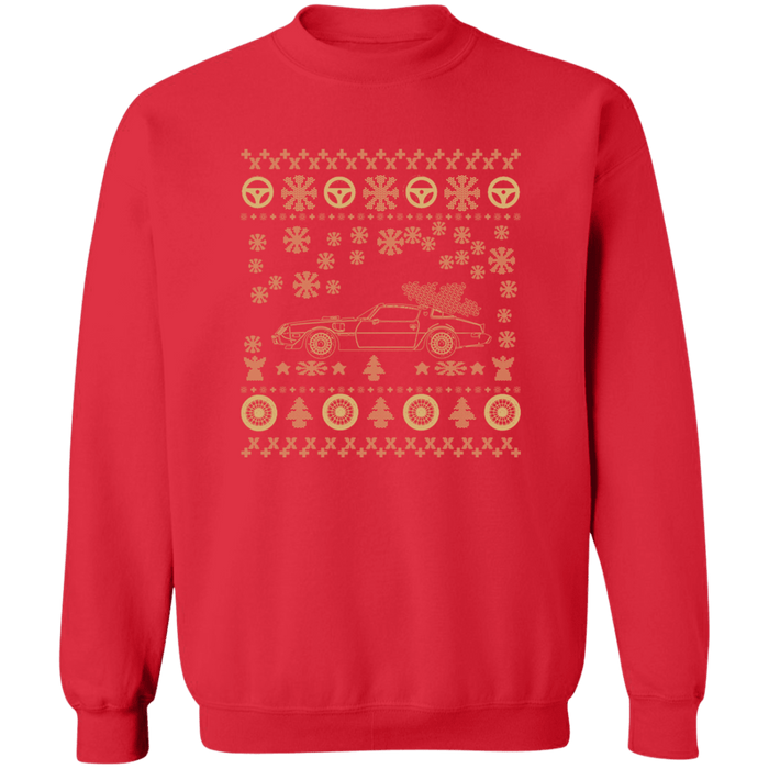 Firebird Trans Am 1979 Gold Ugly Christmas Sweater Sweatshirt